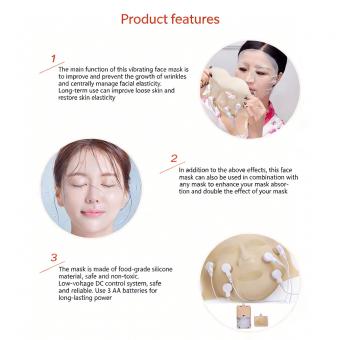 3-in-1 LED Micro-Vibration Massage Face Mask,Enhances Serum Absorption , Boosts Collagen,Lift and Brighten Skin