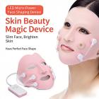 3-in-1 LED Micro-Vibration Massage Face Mask,Enhances Serum Absorption , Boosts Collagen,Lift and Brighten Skin