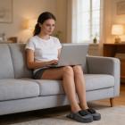 90LED Full-Coverage Red & Infrared Wireless Light Therapy Slippers for Deep Pain Relief and Recovery at Home