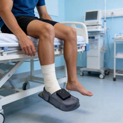 Draadloze lichttherapieslippers met 90 led's, rood en infrarood licht en volledige dekking voor diepe pijnverlichting en herstel thuis.