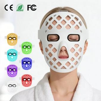 LED-FacialGlow 5D Professioneel Draadloos 8-Kleuren LED-Lichttherapiemasker – voor Acne, Rimpels, Collageenstimulatie en Huidverjonging