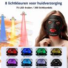 Professioneel 8-Kleuren LED-Lichttherapie Siliconen Gezichtsmasker voor Volledig Gezicht en Kaaklijn – Anti-Aging, Huidverheldering, Rimpelvermindering en Acnebestrijding