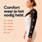 FREYARA LED-HandRepair 4.0 – Draadloze armwrap met 119 leds, rood- en nabij-infraroodlichttherapie, grafeenverwarming en massage voor volledig armherstel en pijnverlichting van schouder tot pols