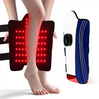 78 LEDs Draadloos Roodlicht- en Infraroodtherapie Kuitkussen met Vibratie – voor Pijnlijke Kuiten, Spierherstel en Verlichting van Vermoeide Benen