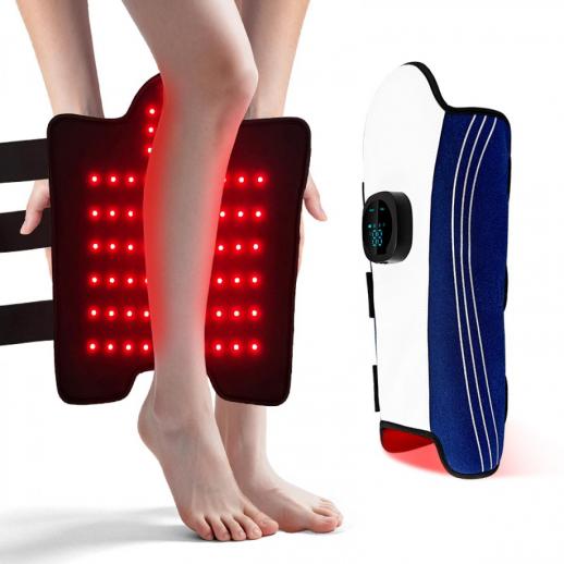 78 LEDs Draadloos Roodlicht- en Infraroodtherapie Kuitkussen met Vibratie – voor Pijnlijke Kuiten, Spierherstel en Verlichting van Vermoeide Benen
