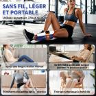 FREYARA Coussin de luminothérapie rouge & infrarouge 78 LED sans fil pour les mollets – avec vibration pour soulager les tensions musculaires, favoriser la récupération et le confort des jambes