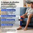 FREYARA Coussin de luminothérapie rouge & infrarouge 78 LED sans fil pour les mollets – avec vibration pour soulager les tensions musculaires, favoriser la récupération et le confort des jambes