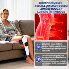 FREYARA Coussin de luminothérapie rouge & infrarouge 78 LED sans fil pour les mollets – avec vibration pour soulager les tensions musculaires, favoriser la récupération et le confort des jambes