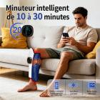FREYARA Coussin de luminothérapie rouge & infrarouge 78 LED sans fil pour les mollets – avec vibration pour soulager les tensions musculaires, favoriser la récupération et le confort des jambes