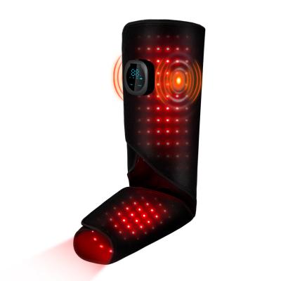FREYARA Botte de luminothérapie rouge & infrarouge 90 LED sans fil pour les mollets et les pieds – avec vibration pour soulager les tensions musculaires et accélérer la récupération
