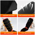 90 LEDs Wireless Red Light and Infrared Light Therapy Calf & Foot Boot with Vibration for Soothe Sore Leg, Faster Recovery