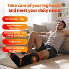 90 LEDs Wireless Red Light and Infrared Light Therapy Calf & Foot Boot with Vibration for Soothe Sore Leg, Faster Recovery