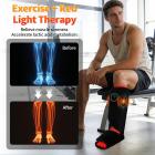 90 LEDs Wireless Red Light and Infrared Light Therapy Calf & Foot Boot with Vibration for Soothe Sore Leg, Faster Recovery