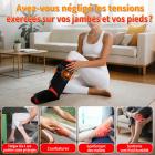 FREYARA Botte de luminothérapie rouge & infrarouge 90 LED sans fil pour les mollets et les pieds – avec vibration pour soulager les tensions musculaires et accélérer la récupération