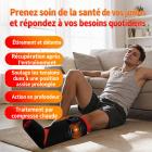 FREYARA Botte de luminothérapie rouge & infrarouge 90 LED sans fil pour les mollets et les pieds – avec vibration pour soulager les tensions musculaires et accélérer la récupération