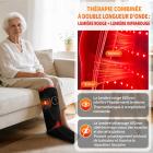 FREYARA Botte de luminothérapie rouge & infrarouge 90 LED sans fil pour les mollets et les pieds – avec vibration pour soulager les tensions musculaires et accélérer la récupération