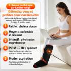 FREYARA Botte de luminothérapie rouge & infrarouge 90 LED sans fil pour les mollets et les pieds – avec vibration pour soulager les tensions musculaires et accélérer la récupération