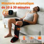 FREYARA Botte de luminothérapie rouge & infrarouge 90 LED sans fil pour les mollets et les pieds – avec vibration pour soulager les tensions musculaires et accélérer la récupération
