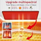 FREYARA 183*72cm Large 4-Color Full-Body Light Therapy Mat,1344 LEDs Light Therapy for Rejuvenate Skin, Pain Relief , Relax Muscles at Home