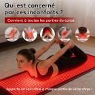 FREYARA Tapis de luminothérapie corps entier 183 × 72 cm à 4 couleurs et 1 344 LED – pour le rajeunissement de la peau, le soulagement des douleurs et la relaxation musculaire à domicile