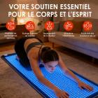 FREYARA Tapis de luminothérapie corps entier 183 × 72 cm à 4 couleurs et 1 344 LED – pour le rajeunissement de la peau, le soulagement des douleurs et la relaxation musculaire à domicile