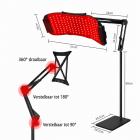 FREYARA Professioneel 5-Golflengten LED-Lichttherapie Paneel met 132 LEDs voor Gezicht en Lichaam – voor Acnevermindering, Collageenstimulatie en een Stralende Huid
