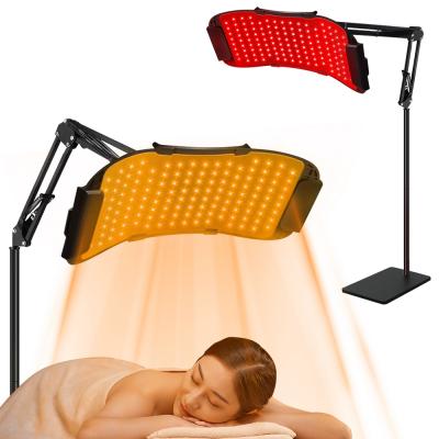 Dispositivo de fototerapia con panel LED de 132 LED y 5 longitudes de onda de calidad profesional para rostro y cuerpo, para atenuar el acné, estimular el colágeno y dar luminosidad a la piel.