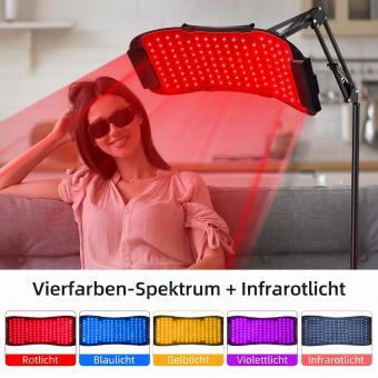 FREYARA Professionelles 132-LED Lichttherapie-Panel mit 5 Wellenlängen für Gesicht & Körper – Akne reduzieren, Kollagen steigern & Haut zum Strahlen bringen