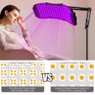 FREYARA Professionelles 132-LED Lichttherapie-Panel mit 5 Wellenlängen für Gesicht & Körper – Akne reduzieren, Kollagen steigern & Haut zum Strahlen bringen
