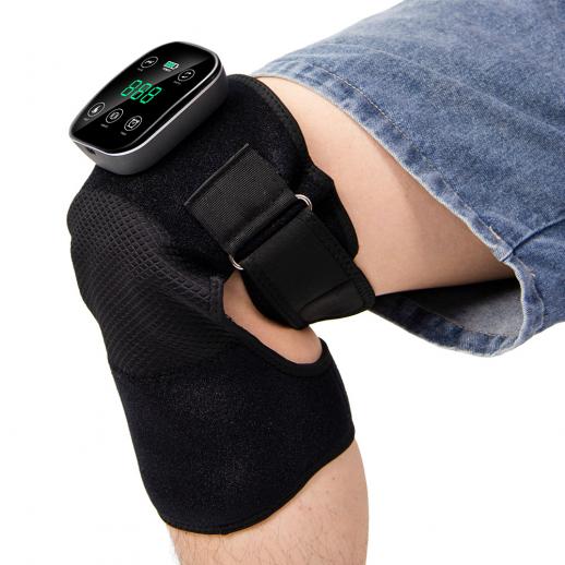 60LED Cordless Red Light Therapy Knee Brace with 5000mAh Battery,Heat & Vibration for Joint Relief