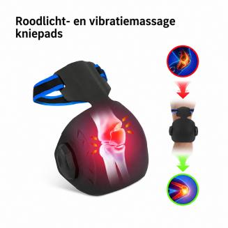 4-in-1 Draadloze Roodlichttherapie Kniebrace met Warmte, Vibratiemassage en Infrarood – voor Verlichting van Gewrichtspijn, Artritis en Sportherstel