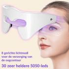 EMS-Microstroom 8-Kleuren LED-Lichttherapie Oogmasker met Vibratie – Schoonheidsapparaat voor Wallen, Donkere Kringen, Rimpels, Kraaienpootjes en Fijne Lijntjes