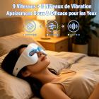 FREYARA Masque LED Yeux EMS à microcourants avec luminothérapie LED 8 couleurs et vibration – réduit les poches, les cernes, les rides et les ridules