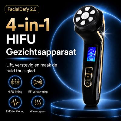 HIFU - FacialDefy 2.0, een draagbaar, handzaam HIFU-apparaat met viervoudige werking en microgerichte ultrasone golven, levert meer vermogen voor een snellere lifting en opmerkelijk effectieve resultaten.