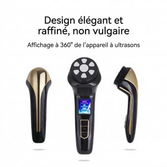 HIFU - FacialDefy 2.0, appareil à ultrasons microfocalisés HIFU 4 en 1 portable et portable, puissance améliorée, lifting plus rapide, résultats visibles