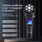 HIFU - FacialDefy 2.0, appareil à ultrasons microfocalisés HIFU 4 en 1 portable et portable, puissance améliorée, lifting plus rapide, résultats visibles