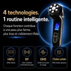 HIFU - FacialDefy 2.0, appareil à ultrasons microfocalisés HIFU 4 en 1 portable et portable, puissance améliorée, lifting plus rapide, résultats visibles