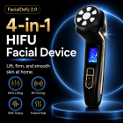 FREYARA HIFU - FacialDefy 2.0, Handheld and Portable HIFU 4in1 Microfocused Ultrasound Machine,Upgraded Power, Faster Lift, Visible Results