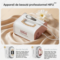 HIFU FacialDefy 3.0 – Technologie 3-en-1 (HIFU, RF, LED) appareil de lifting du visage, FDA-cleared HIFU machine pour lifting visage et anti-âge