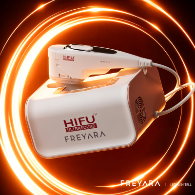 HIFU - FacialDefy 3.0, un dispositivo profesional de estética y lifting facial que utiliza tecnología de radiofrecuencia ultrasónica HIFU. Combate el envejecimiento y reduce las arrugas. Certificado según las normas CE y RoHS.