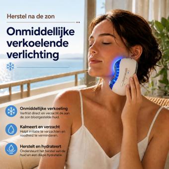 EMS-FacialGlow HC2501 Dual-Mode Schoonheidsapparaat – Krachtige Huidverheldering & Anti-Aging met Warme- en Koudetherapie