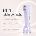 HIFU - FacialDefy 3.0 Lite, 2in1 Augen- & Gesichts-HIFU Ultraschallgerät Für HIFU Behandlung & Facelifting, Mikrofokussiert, Kollagenproduktion Anregen, Faltenreduzierung