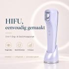 HIFU - FacialDefy 3.0 Lite, HIFU 2-in-1 oog- en gezichtsmicroscopisch ultrasoonapparaat, stimuleert de collageenproductie en vermindert rimpels