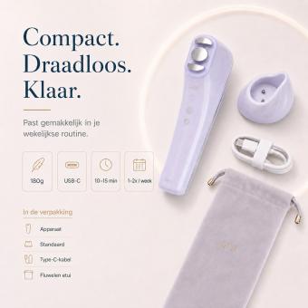 HIFU - FacialDefy 3.0 Lite, HIFU 2-in-1 oog- en gezichtsmicroscopisch ultrasoonapparaat, stimuleert de collageenproductie en vermindert rimpels
