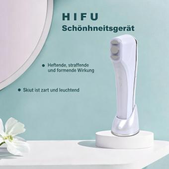 HIFU - FacialDefy 3.0 Lite, 2in1 Augen- & Gesichts-HIFU Ultraschallgerät Für HIFU Behandlung & Facelifting, Mikrofokussiert, Kollagenproduktion Anregen, Faltenreduzierung