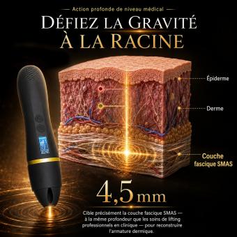 FREYARA HIFU - FacialDefy 2.0 Pro, appareil professionnel de lifting du visage et de raffermissement de la peau, appareil à ultrasons microfocalisés