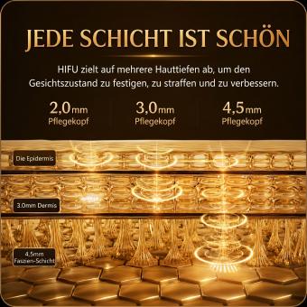 HIFU – FacialDefy 2.0 Pro, Professionelles HIFU Gerät für Gesichtslifting & Hautstraffung, Handgehaltenes Mikro-Ultraschall Hautverjüngungsgerät