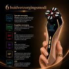 MF-FacialGlow HC029 Multifunctioneel 6-in-1 Schoonheidsapparaat met Microstroom, Warmtetherapie en 7-LED Lichttherapie – voor Lifting en Huidverjonging