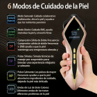 MF-FacialGlow HC029, un dispositivo de belleza multifuncional 6 en 1 con microcorriente, energía térmica y siete luces LED, proporciona beneficios reafirmantes, tensores y revitalizantes para la piel.