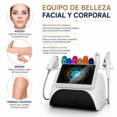 HIFU - FacialDefy 5.0, máquina de belleza HIFU SculptTech, lifting y reafirmación profesional para rostro y cuerpo.